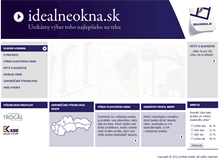 Tablet Screenshot of idealneokna.sk